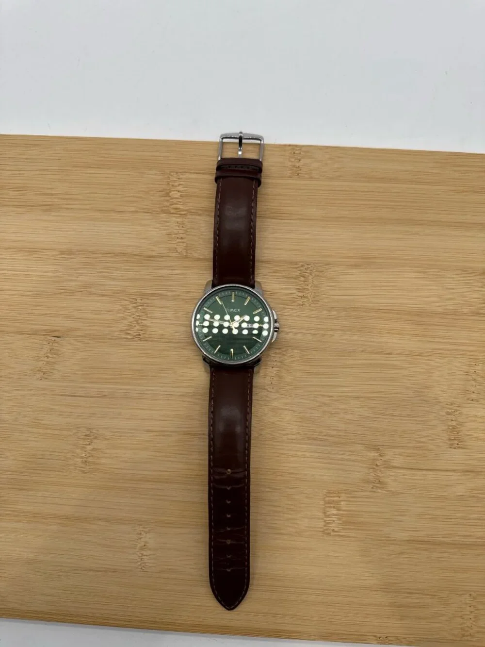 Timex Classics Men's 45 mm Watch Green Stainless Steel TW2V20900